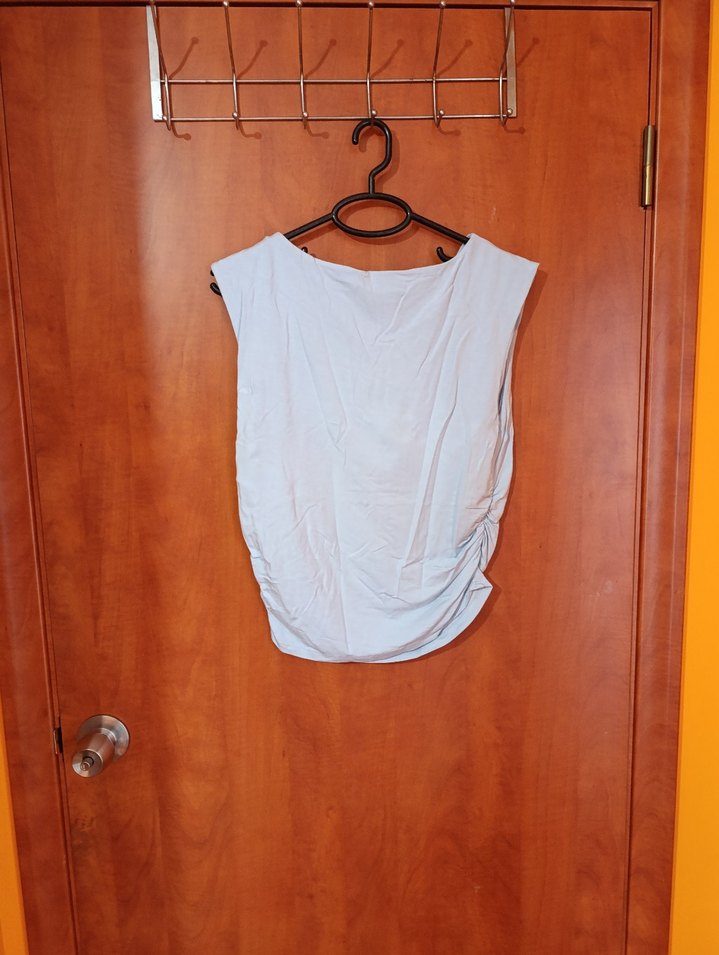 Keten Hamile Kolsuz Bluz - Görsel 2