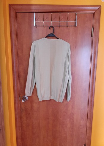 Bej Erkek Uzun Kollu Triko Kazak - Görsel 2