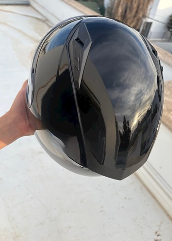 Siyah Kemerli Biker Motosiklet Kaskı - Görsel 4