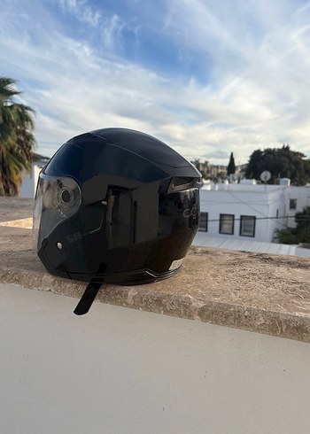 Siyah Kemerli Biker Motosiklet Kaskı - Görsel 5