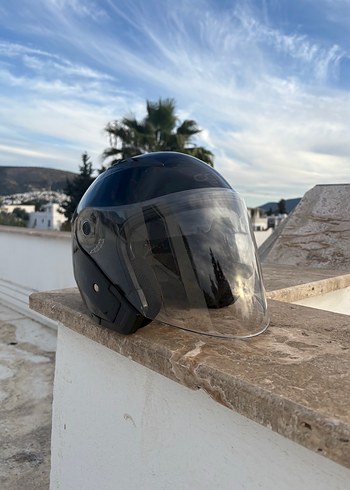 Siyah Kemerli Biker Motosiklet Kaskı - Görsel 2