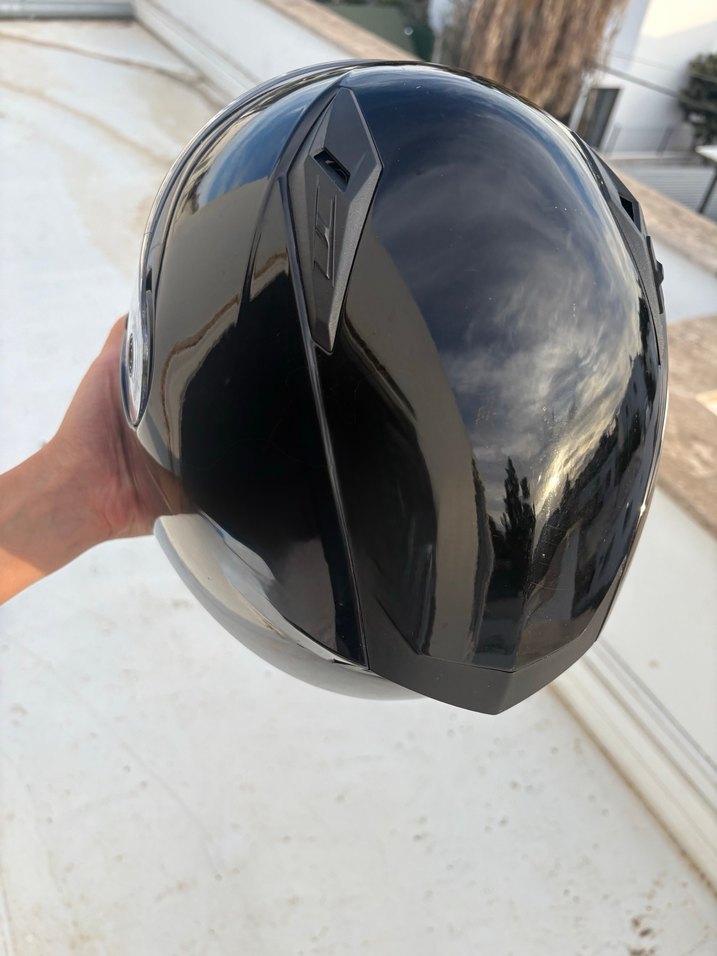 Siyah Kemerli Biker Motosiklet Kaskı - Görsel 4