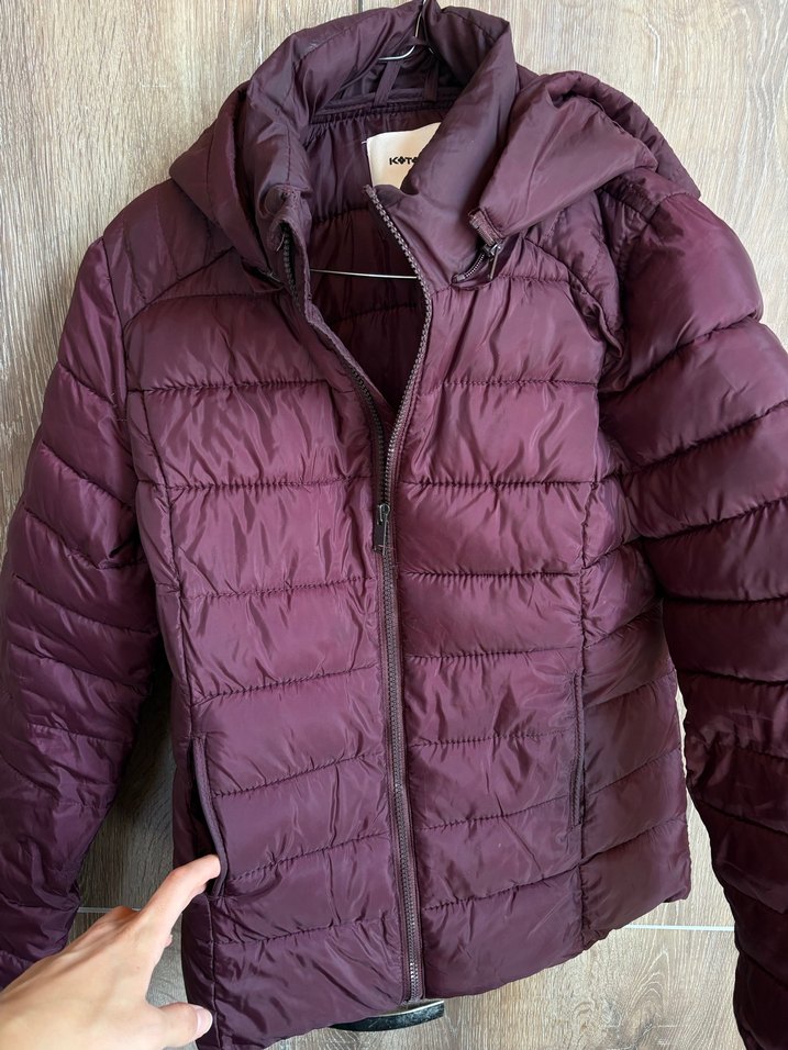 Bordo Kadın Kışlık Mont - Görsel 2