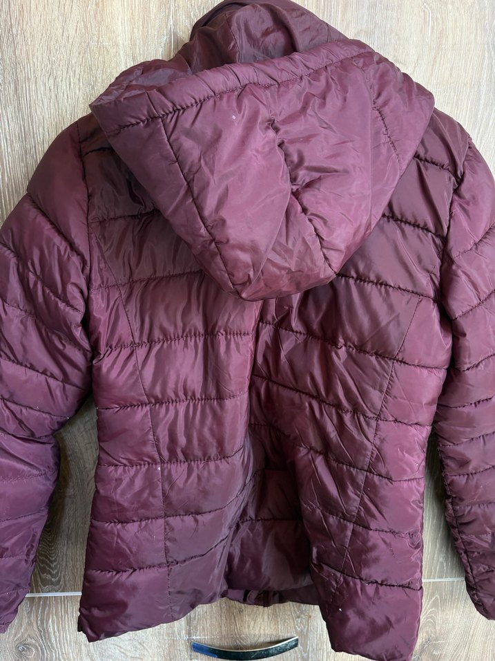 Bordo Kadın Kışlık Mont - Görsel 4