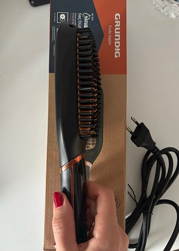 Grundig Kahverengi Saç Düzleştirici Fırça - Görsel 3