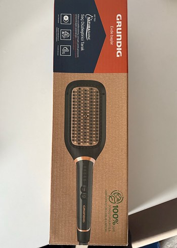 Grundig Kahverengi Saç Düzleştirici Fırça - Görsel 2