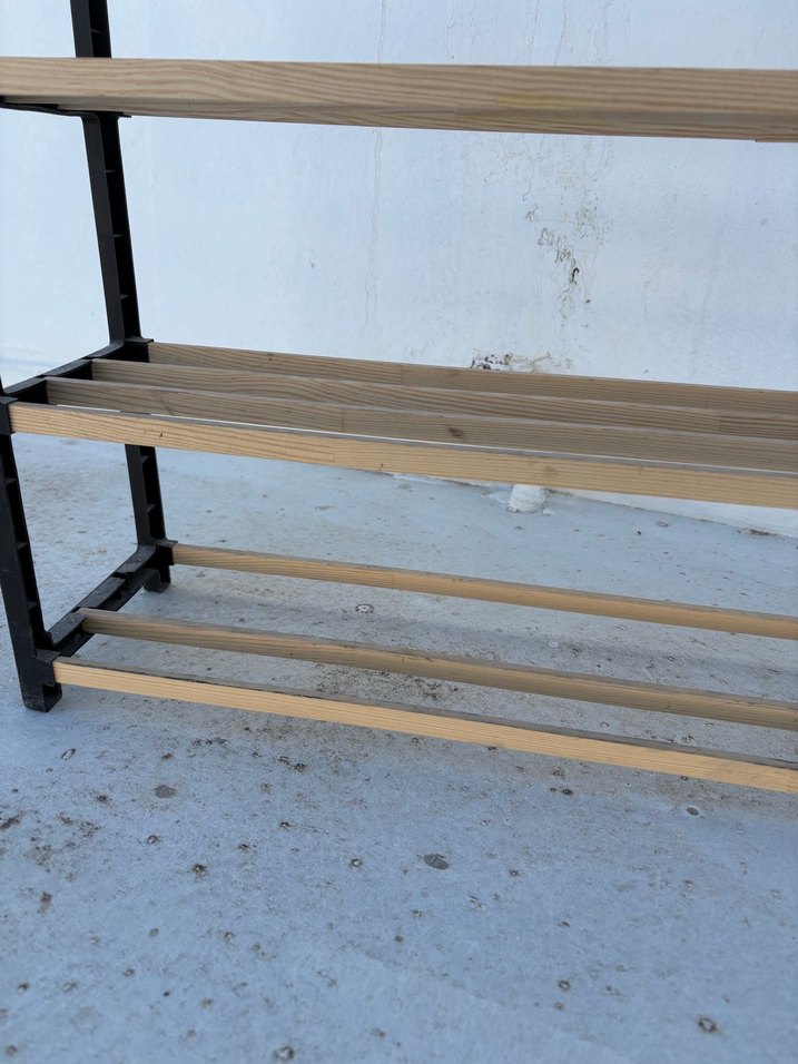 Bej ve Gri Dolap Düzenleyici Raf - Görsel 3