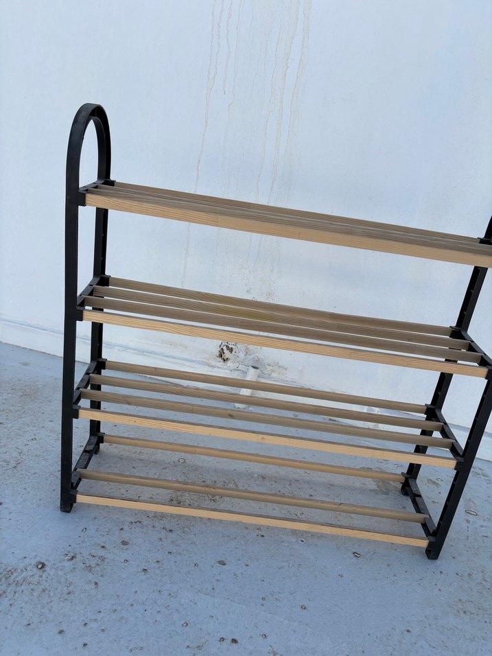 Bej ve Gri Dolap Düzenleyici Raf - Görsel 2