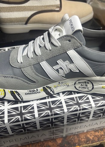 Gri Premiata Erkek Spor Ayakkabı - Görsel 3