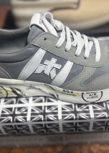 Gri Premiata Erkek Spor Ayakkabı - Görsel 4