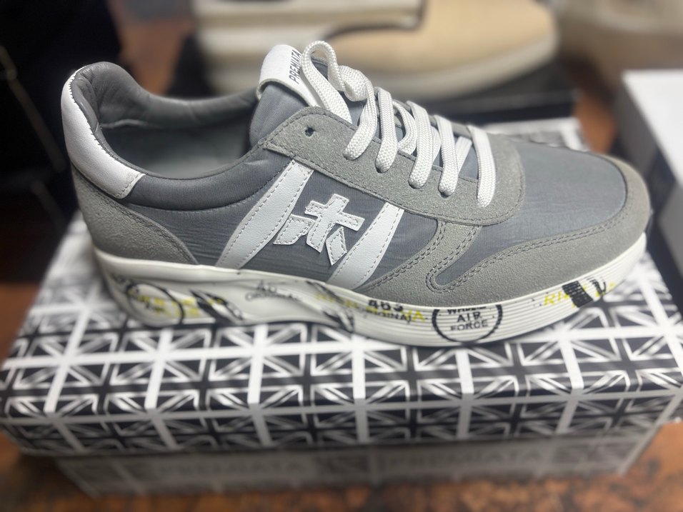 Gri Premiata Erkek Spor Ayakkabı - Görsel 4