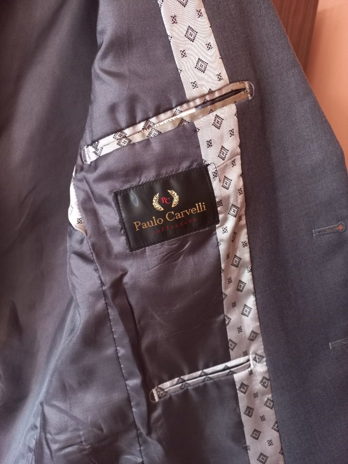 Erkek Gri Düğmeli Klasik Ceket - Görsel 3