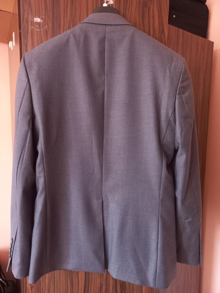 Erkek Gri Düğmeli Klasik Ceket - Görsel 2