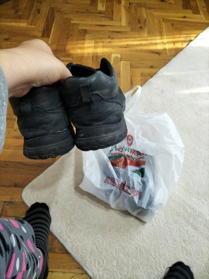 Siyah Erkek bot Ayakkabı Bağcığıkli - Görsel 3