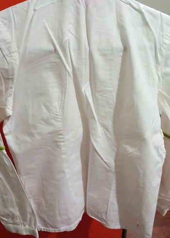 Renkli Nakışlı Beyaz Kız Gömleği - Görsel 5