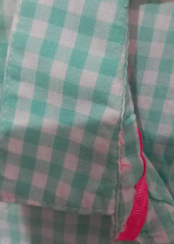 Pamuklu Düğmeli Uzun Kollu Kız çoçuk Gömlek - Görsel 7