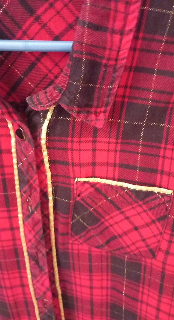 Düğmeli Kırmızı Ekose Kız çocuk Gömlek - Görsel 3