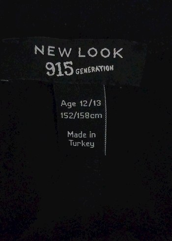 Siyah Elastik Bel Kız Çocuk Street Wear Tayt - Görsel 3