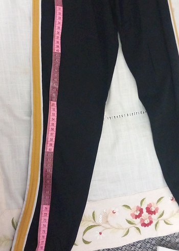 Siyah Elastik Bel Kız Çocuk Street Wear Tayt - Görsel 4