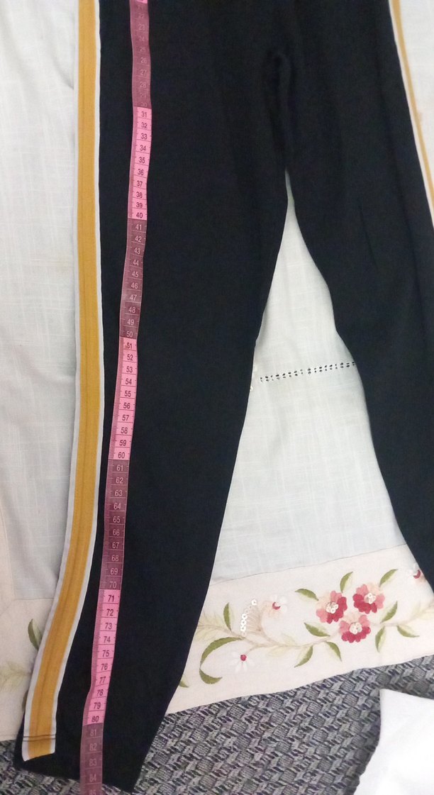 Siyah Elastik Bel Kız Çocuk Street Wear Tayt - Görsel 4