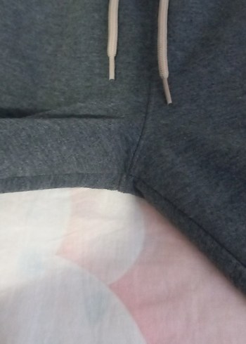 Kız çocuk Gri ve siyah Pamuklu Rahat Kesim Eşofman - Görsel 5