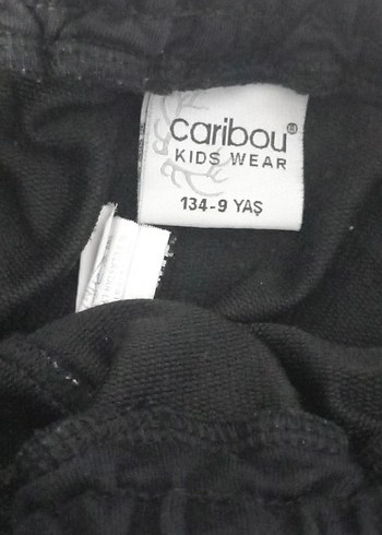 Kız çocuk Gri ve siyah Pamuklu Rahat Kesim Eşofman - Görsel 7