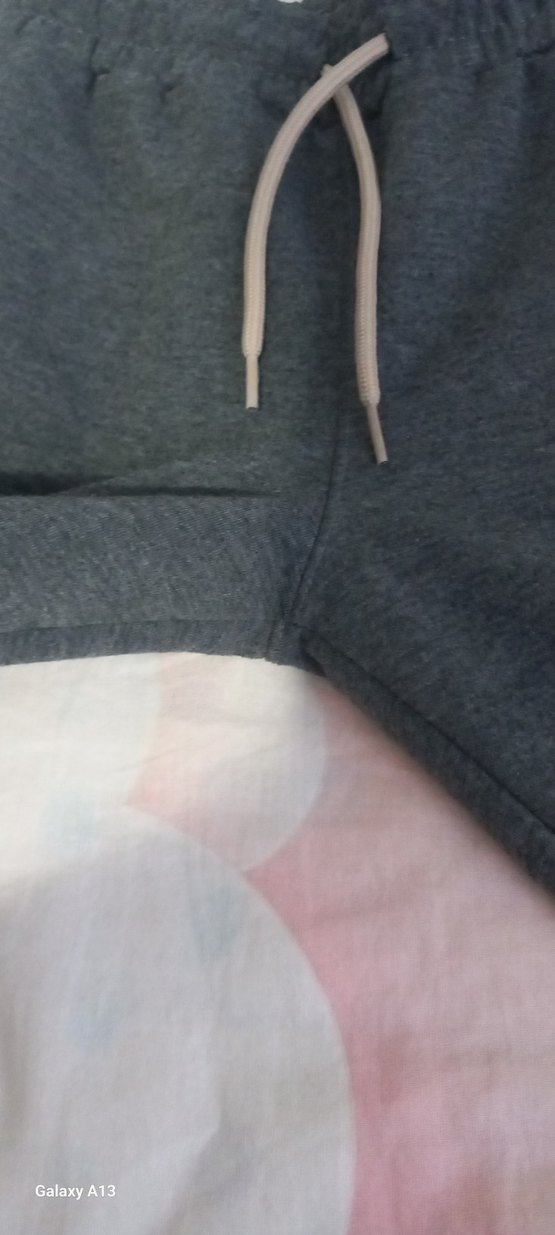 Kız çocuk Gri ve siyah Pamuklu Rahat Kesim Eşofman - Görsel 5