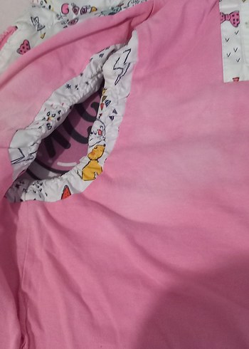 Kız Çocuk Pembe Baskılı Fermuarlı Yelek - Görsel 6