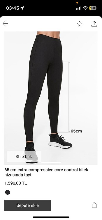 oysho tayt xs core control extra compressive tayt