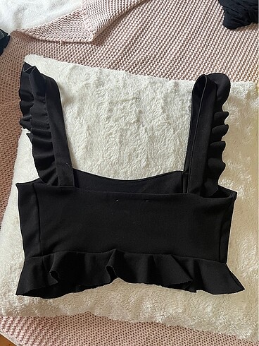 Zara zara crop bustiyer siyah s
