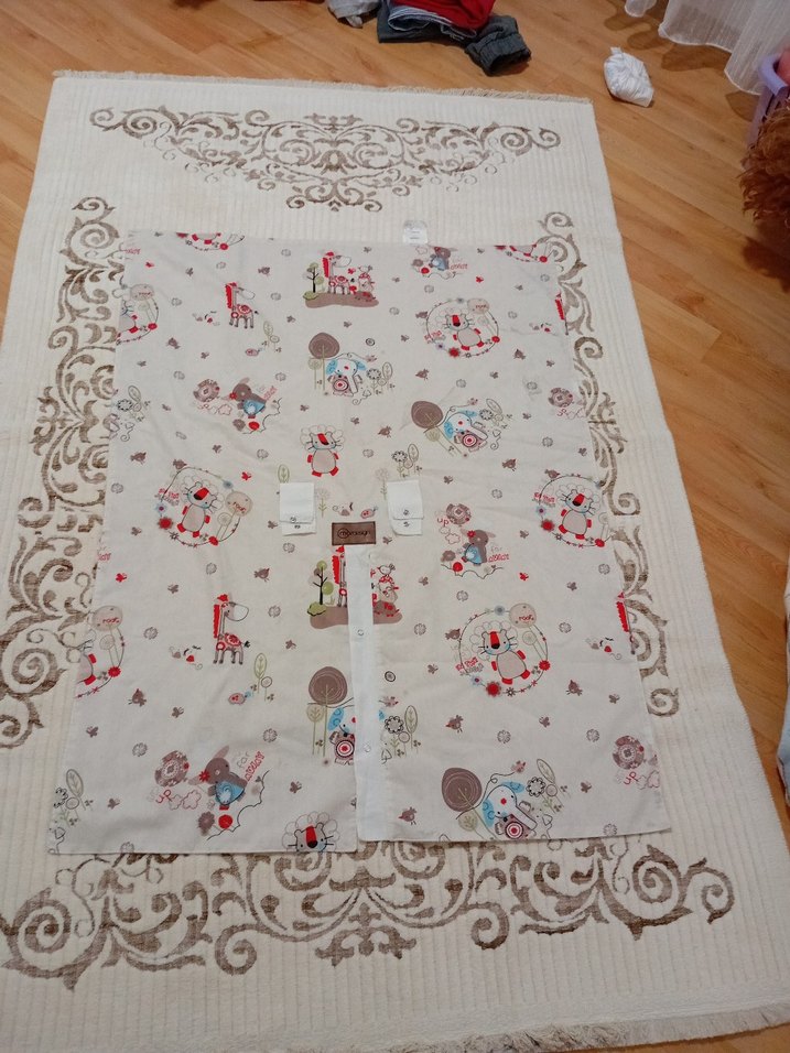 Baskılı bebek puset örtüsü - Görsel 2