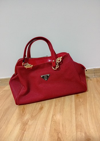 Kırmızı Fermuarlı Kadın Çanta - Görsel 3