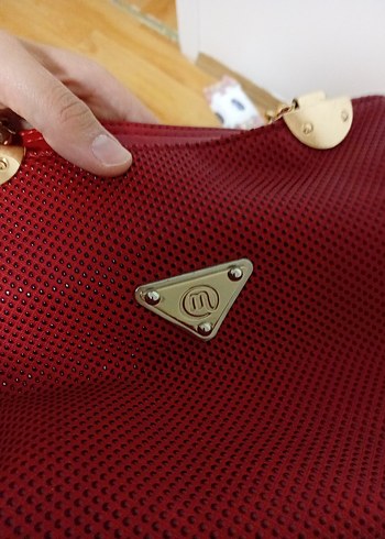 Kırmızı Fermuarlı Kadın Çanta - Görsel 5