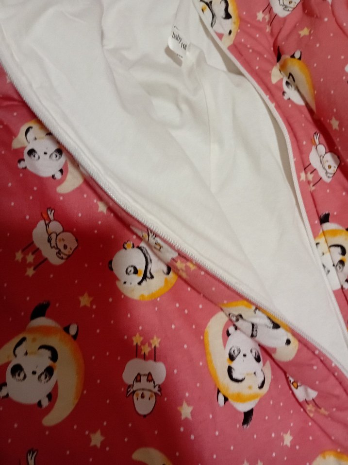 Kız Bebek Fermuarlı Pembe Desenli Tulumu - Görsel 4