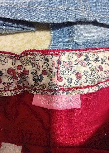 Nakışlı Düğmeli Kız Kot Etek - Görsel 4