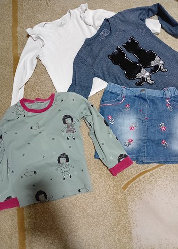 toplu kiz çocuk kıyafet 7 parça - Görsel 4