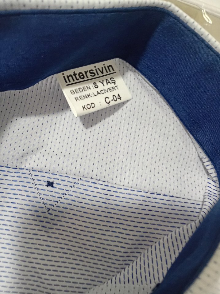 Erkek çocuk gömlek kol detayli sık - Görsel 5