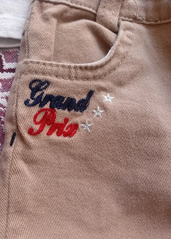 Düğmeli Kahverengi Bebek Erkek Takımı - Görsel 8