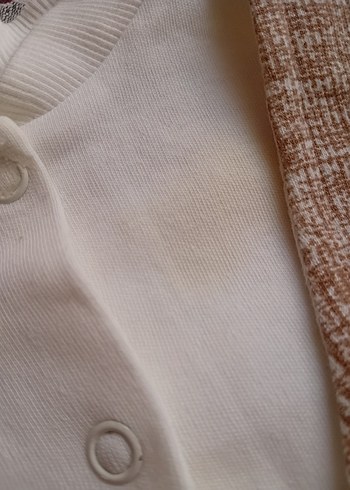 Düğmeli Kahverengi Bebek Erkek Takımı - Görsel 9