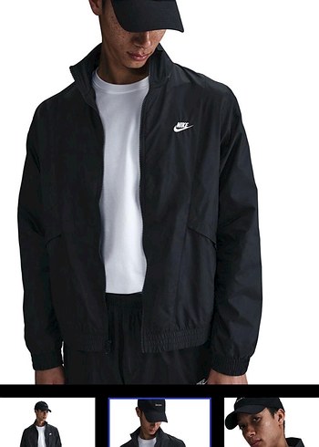 Nike Siyah Eşofman Takımı Paraşüt Kumaş - Görsel 4