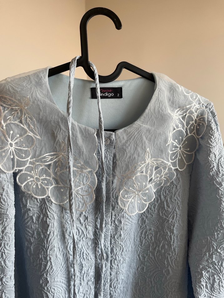 Bohem Uzun Denim Elbise - Görsel 5