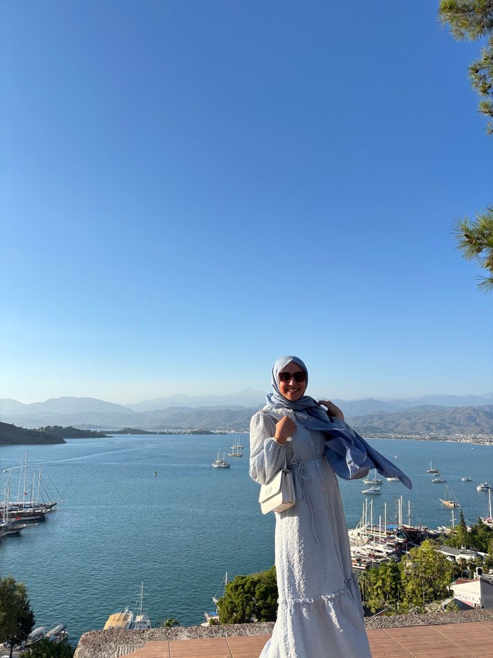 Bohem Uzun Denim Elbise - Görsel 4