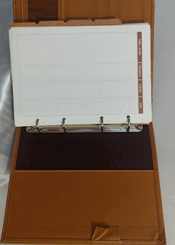 Parlak Kahverengi Planlayıcı Ajanda - Görsel 5