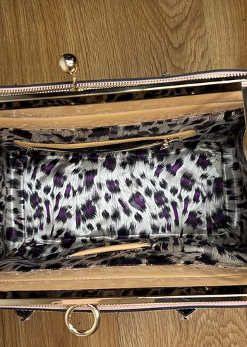 Bej Parlak Deri Kadın Çanta EBA - Görsel 6