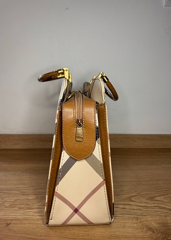 Bej Deri Kemerli Vintage Kadın Çanta Burberry - Görsel 3