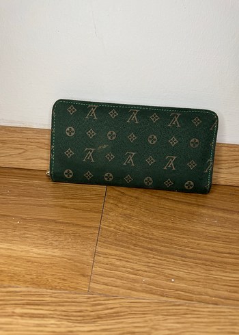 Yeşil Desenli Deri Kadın Cüzdan - Görsel 3