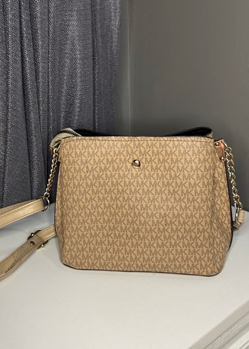 Bej Desenli Kadın Omuz Çantası - Görsel 2