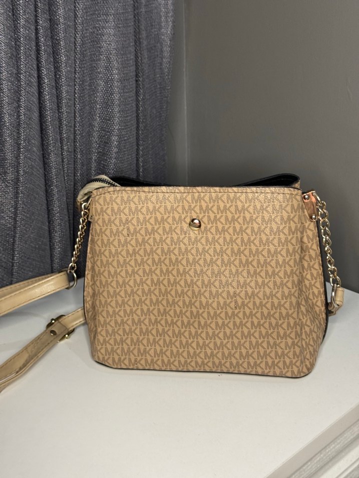 Bej Desenli Kadın Omuz Çantası - Görsel 2