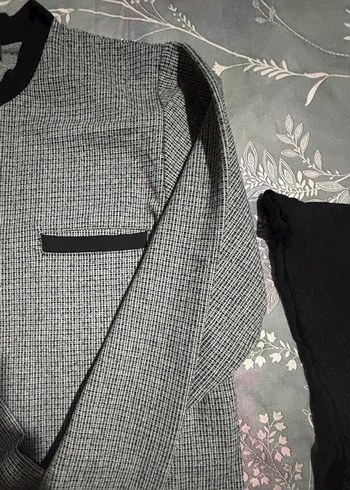 Gri Uzun Kollu Düğmeli Erkek Pijama takımı - Görsel 5