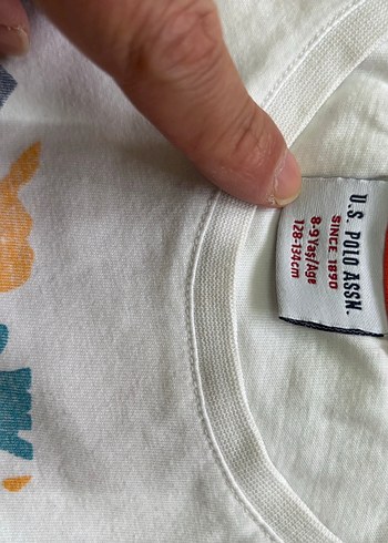 Polo marka Baskılı Beyaz Kısa Kollu kadın Tişörtü - Görsel 2